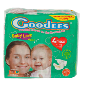 Goodees Babylove Size 4 Maxi Nappies (8-18kgs)