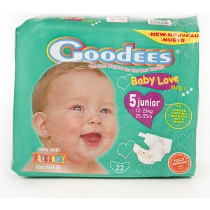 Purchase of nappies Goodees Babylove Size 5 Junior (12-25kgs)