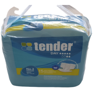 Goodees Tender Adult All-in-One Cloth Pads Day Use Size Medium Super Monthly Jumbo Pack