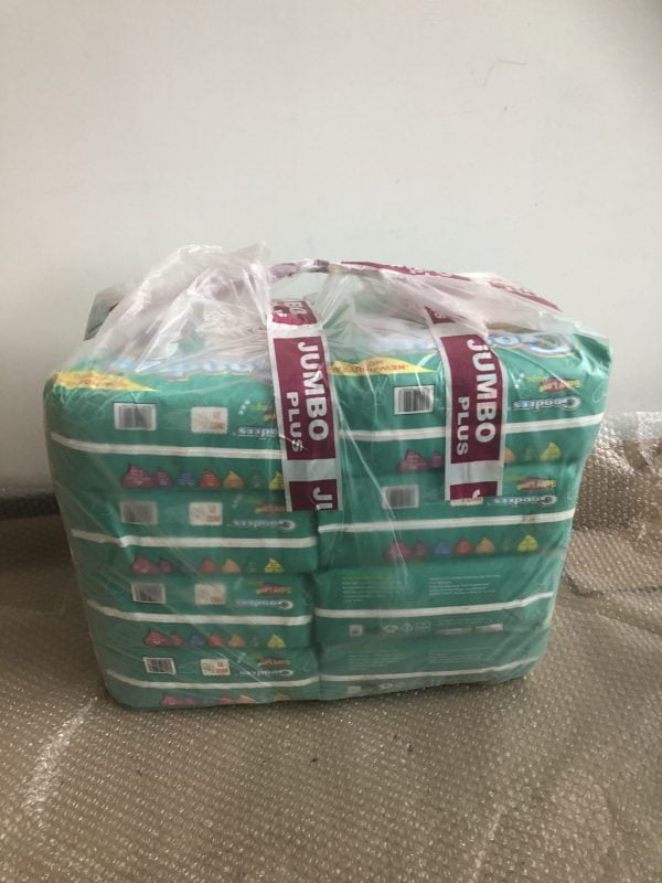 Goodees Babylove Size 6 Extra large nappies (15-30kgs) Monthly Jumbo pack 1 Goodees Babylove Size 6 Extra large nappies (15-30kgs) Monthly Jumbo pack