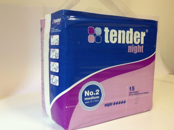 Goodees Tender All-in-One Pads Night Use, Extra Absorbent Size Medium Night